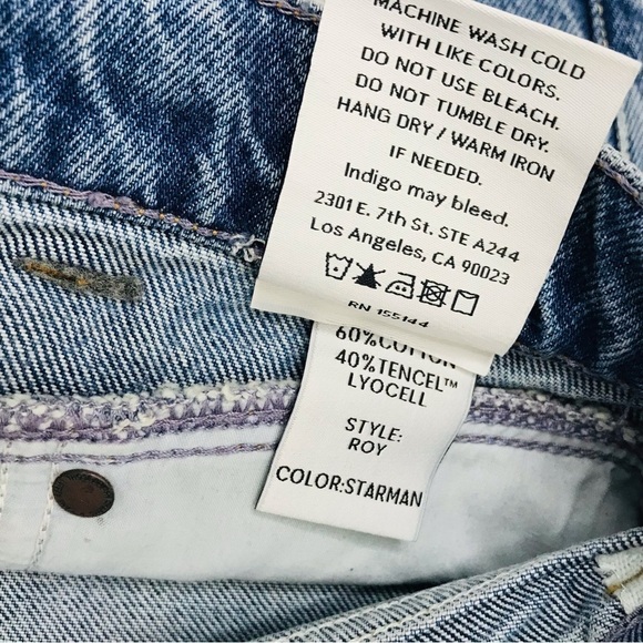 New! Boyish The Roy High Rise Yoke Front Skinny Rigid Jeans - Picture 16 of 16